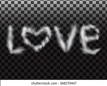 love smoke. Abstract illustration