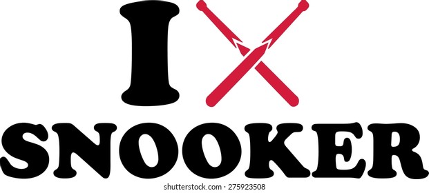 I love Snooker Queque