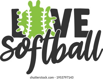 Love Softball - Softball design