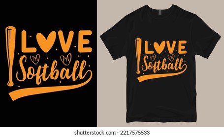 I love softball t shirt design .