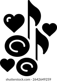 Love Song Criativa Novos Ícones Design Vetor Design