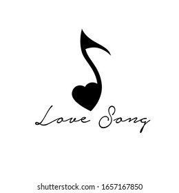Love Song Logo Design Template