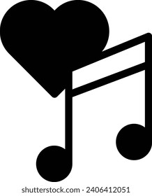 Love song einzelne Vektorsymbol