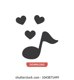 Love Song vector icon 