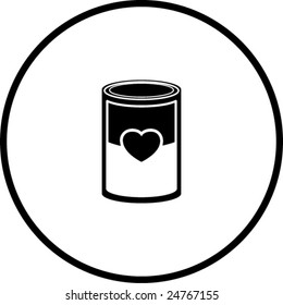 love soup or canned love symbol