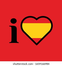 Amo España. Icono de bandera de España