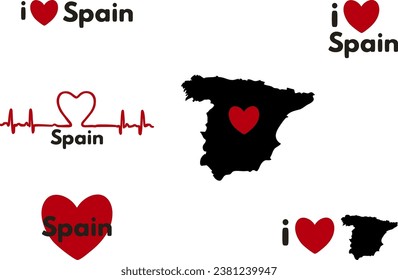 I love Spain. Patriotic Sublimation Bundle 