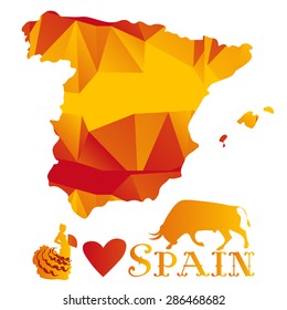 I love Spain vector illustration