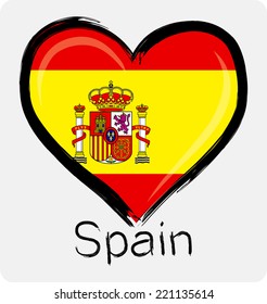 love Spanish flag