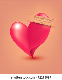 Love speech applique vector
