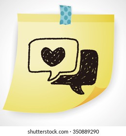 love speech doodle
