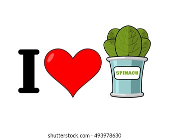 I love spinach. Heart and green leaf lettuce. Tinned greens in tin
