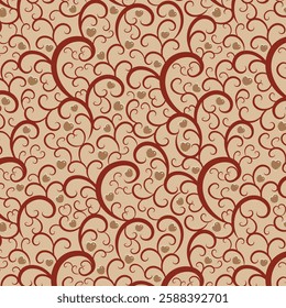 Love Spirals seamless vector pattern