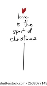 love is the spirit of christmas tree pine merry christmas xmas love heart red orange pink color merry christmas xmas happy new year 2025 2026 time calendar gift merry christmas xmas gift december gift