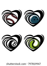 Love Sports Set Of 4 Vol 2.0