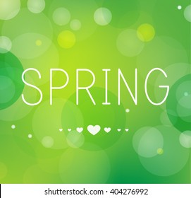 I love Spring background 