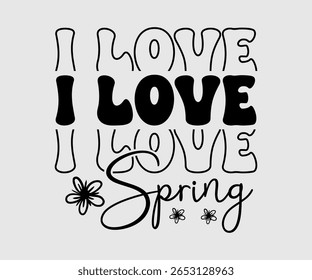 Eu amo primavera, Feliz primavera Eps design, primavera Eps Cut File, Camisa Hoppy, Coelhinho e primavera Eps, Ovo para crianças, Corte Arquivo Cricut