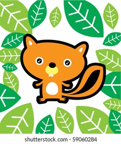 love squirrel forest