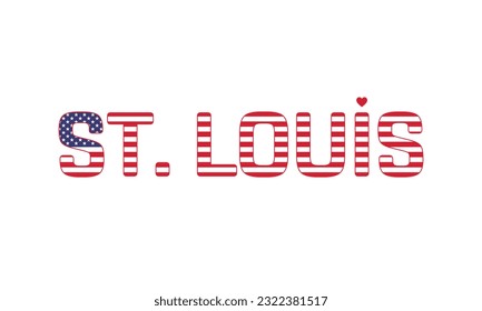 Flag of St. Louis.eps Royalty Free Stock SVG Vector and Clip Art