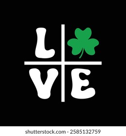 Love st patrick's shirt, lucky Cut Files, St Patrick's day shirt, Saint Patrick's Day design, lucky, lettering logotype, St.Patrick’s Day T- shirt Design, eps for poster, banner, prints on bags