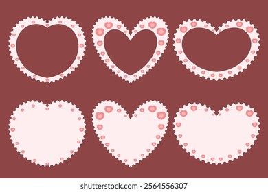 love stamp, jagged love shape
