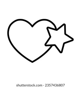 Love star icon design for personal commercial use