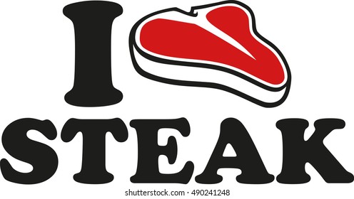 I love steak with symbol