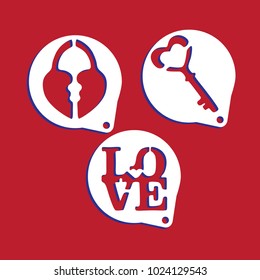 Love stencils art