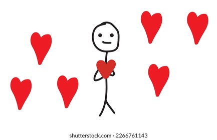 love stick wallpaper with a picture of stick people who are willing to give their love to everyone