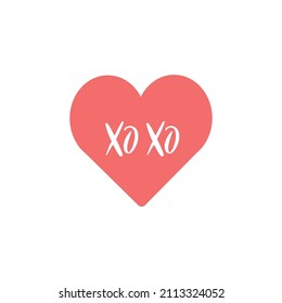 Love sticker. Valentine icon with heart