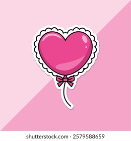 love stickers icon vector illustration 