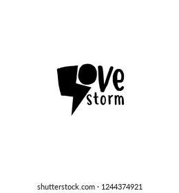 Love storm logo. 