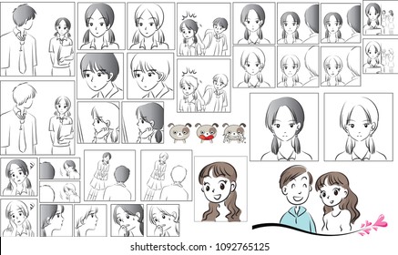 love story comic set