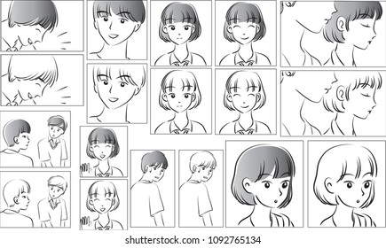 love story comic set