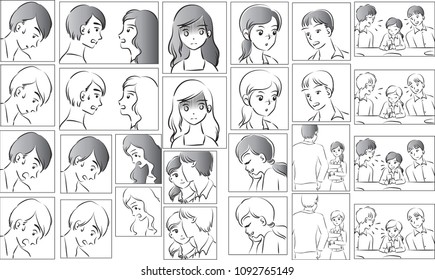 love story comic set