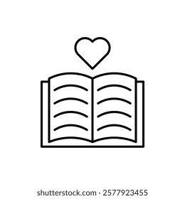 Love story icon Flat illustration sign