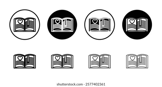 Love story icon Vector logo set flat