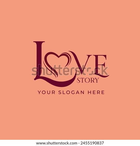 Love Story Logo EPS Vector Design