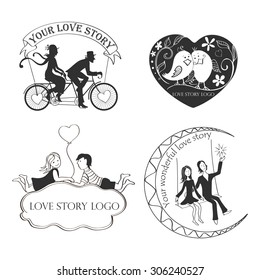Love story Logo Symbol For Your Design