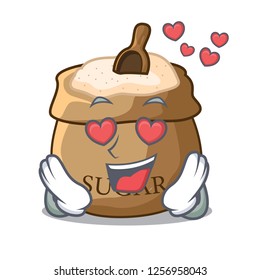 In love sugar that burlap sack on mascot