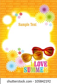 I Love Summer / Summer Backgrounds / Summer Event Poster