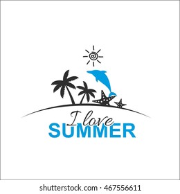 I love summer, banner