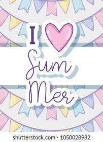 I love summer card
