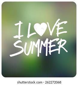 Diseño de tarjetas de verano de amor.