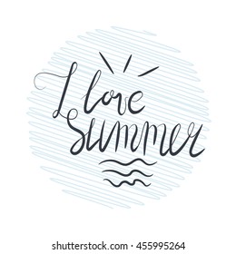 I love summer lettering