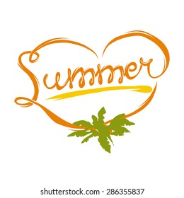 Love summer, vector illustration for your design, eps10