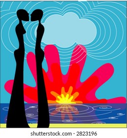 Love at sunset