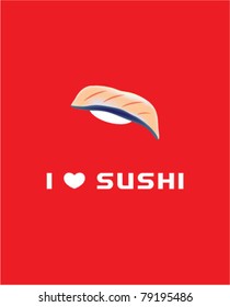 i love sushi card