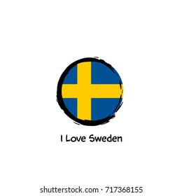 I love Sweden-vector