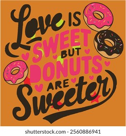 Love Sweet Illustrated Text With Background